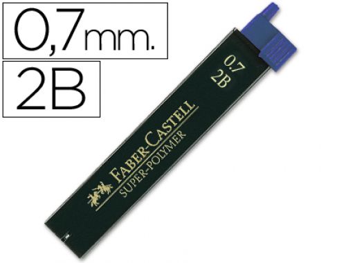 Minas faber grafite 9067 0,7mm 2b caixa 12 minas , Faber castell , 22629 , 4005401207023